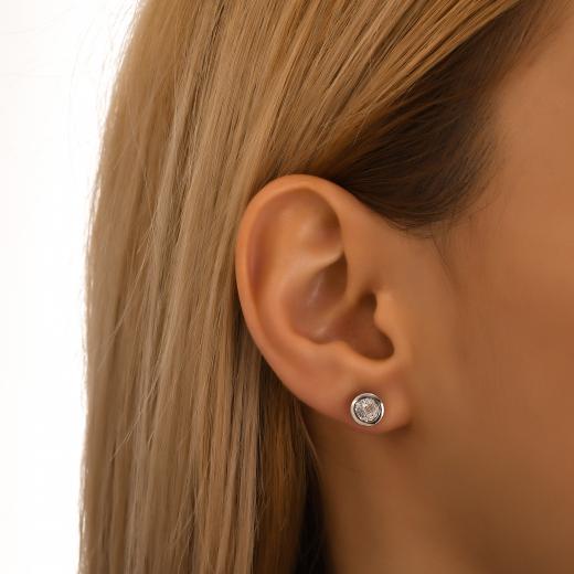 0.23 kt. Diamant-Baguette-Ohrringe