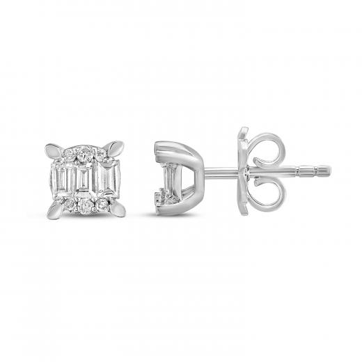0.23 ct. Diamond Baguette Earrings
