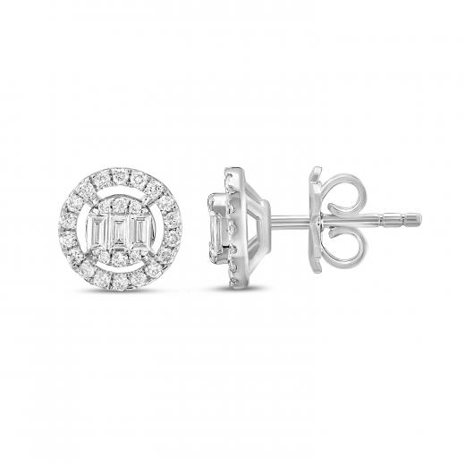0.40 ct. Diamond Baguette Earring