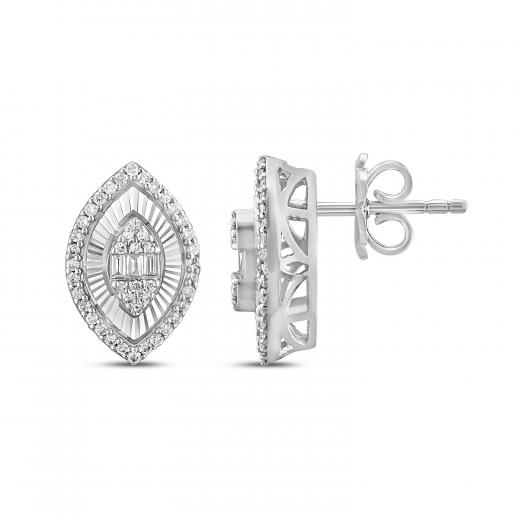 0.42 ct. Diamond Baguette Earrings