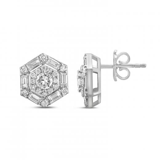 1.14 ct. Diamond Baguette Earrings