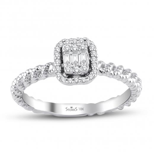 0.17 kt. Diamant Baguette Ring