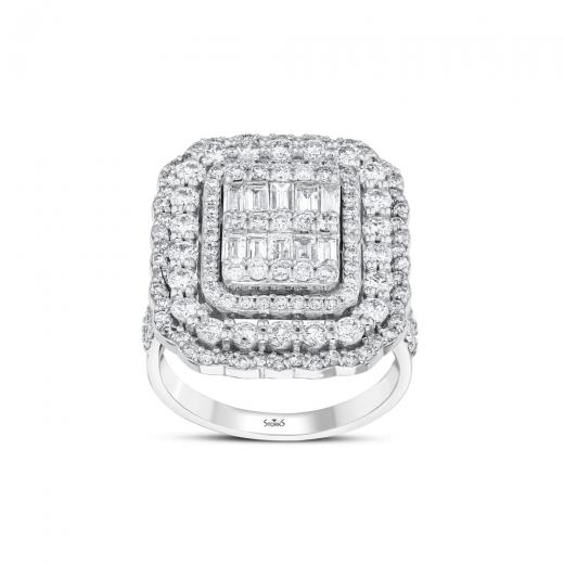 2.13 kt. Diamant Baguette Ring