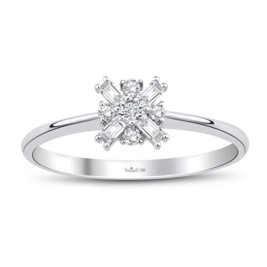 0.19 ct. Diamond Baguette Ring