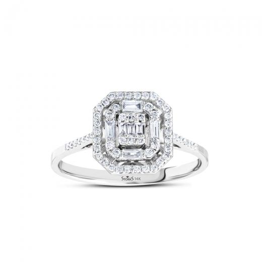 0.40 kt. Diamant Baguette Ring
