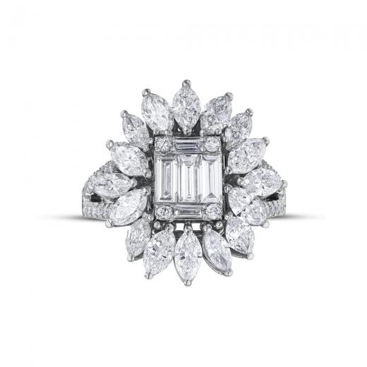 2.89 kt. Diamant Baguette Ring