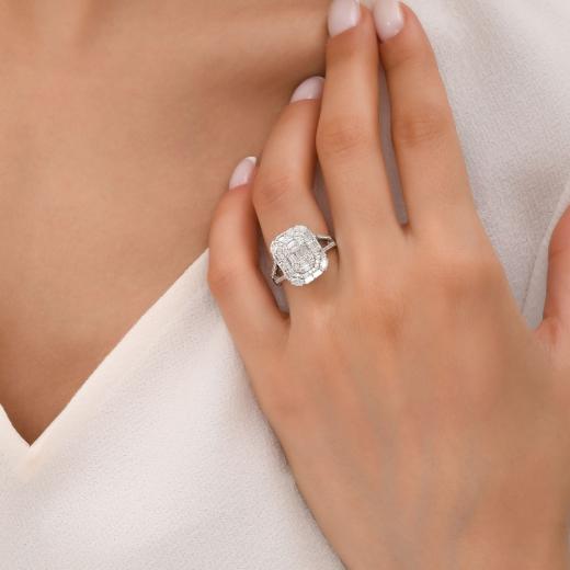1.38 kt. Diamant Baguette Ring