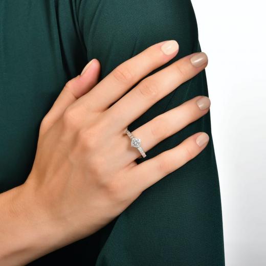 0.90 ct. Diamond Baguette Ring
