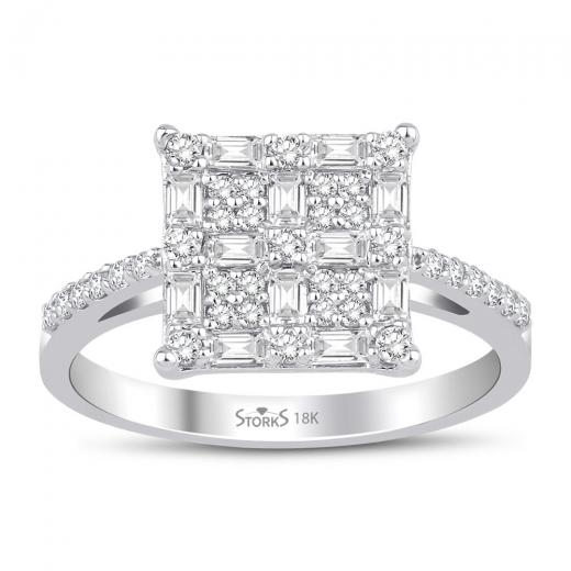 0.69 kt. Diamant Baguette Ring