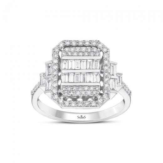 0.87 ct. Diamond Baguette Ring