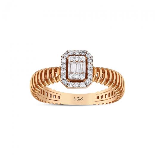 0.19 kt. Diamant Baguette Ring