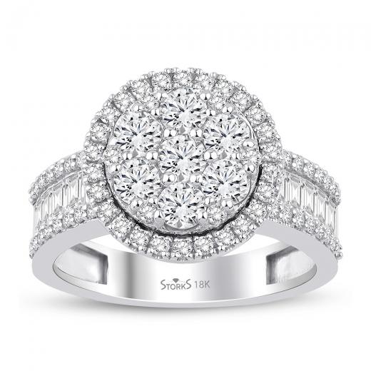 1.81 kt. Diamant Queen Baguette Ring