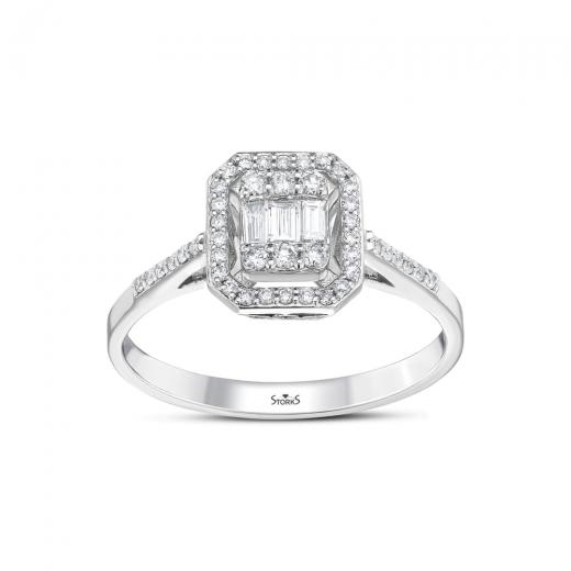 0.32 ct. Diamond Baguette Ring