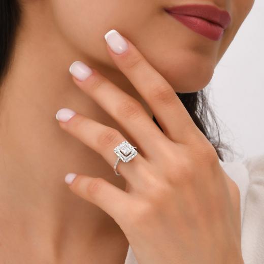 0.57 ct. Diamond Baguette Ring