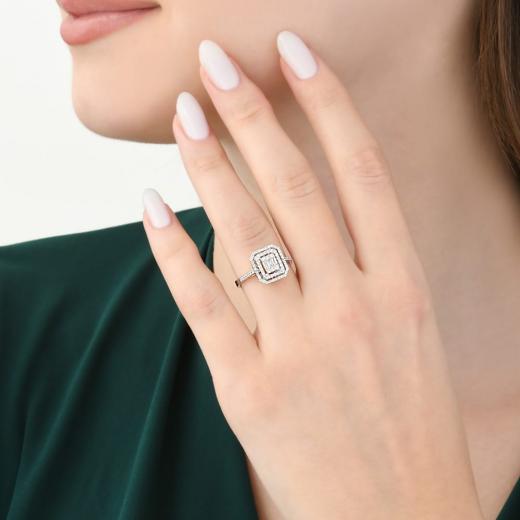 0.47 kt. Diamant Baguette Ring