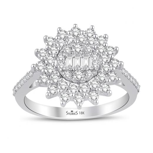 0.92 ct. Diamond Baguette Ring