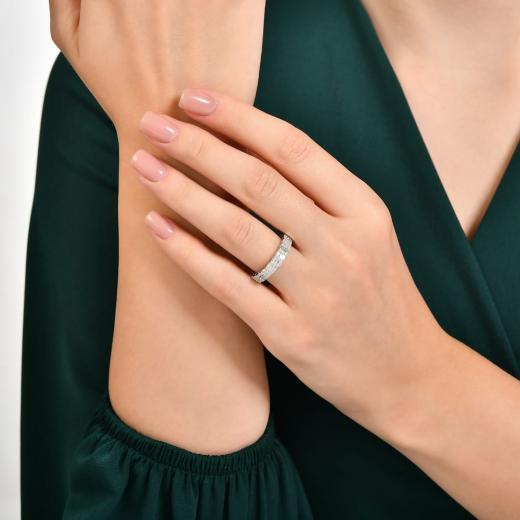 1.48 ct. Diamond Cherry Baguette Eternity Ring