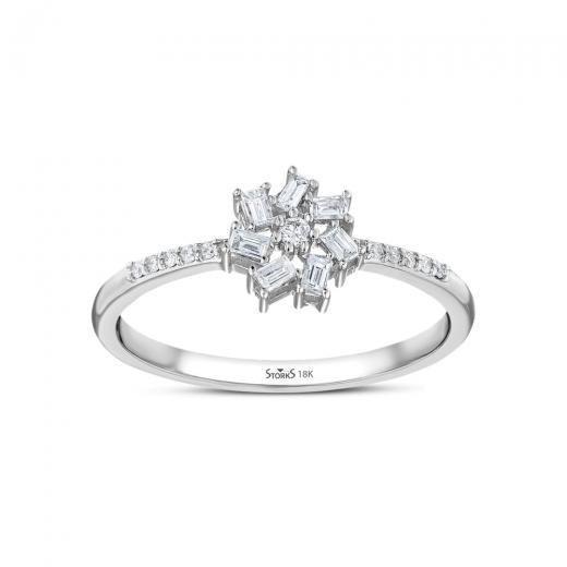 0.15 ct. Diamond Baguette Ring