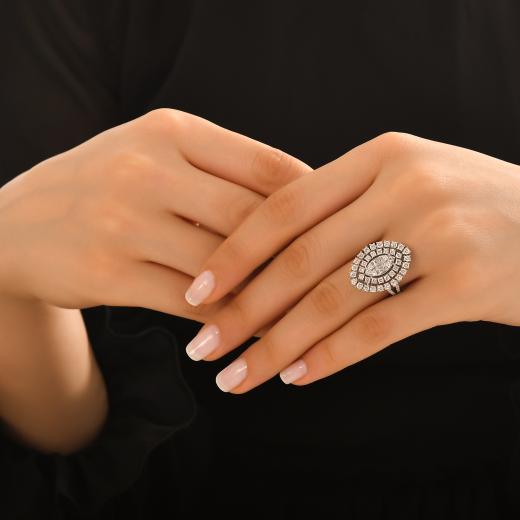 1.64 kt. Diamant Baguette Ring