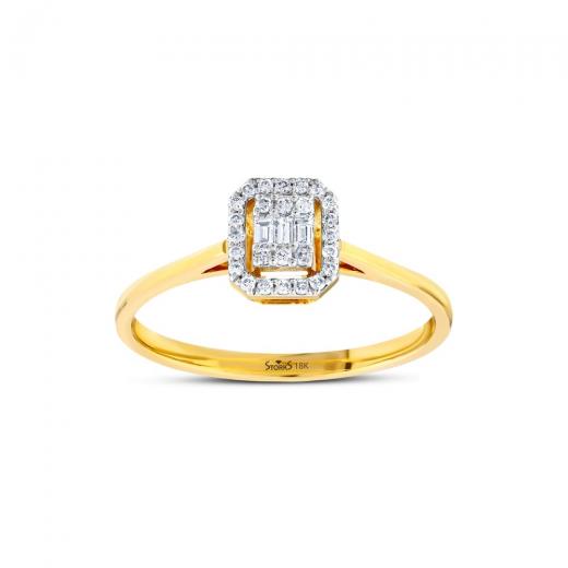0.13 kt. Diamant Baguette Ring