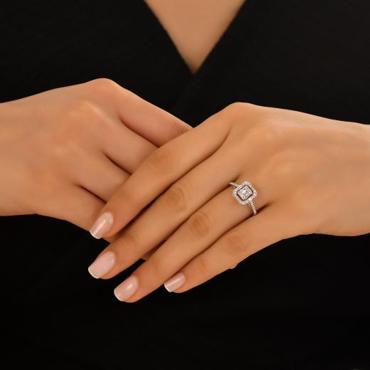 0.45 kt. Diamant Baguette Ring