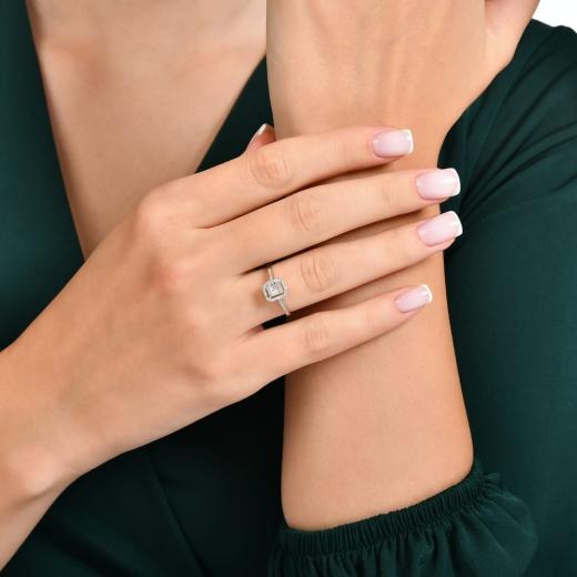 0.22 ct. Diamond Baguette Ring