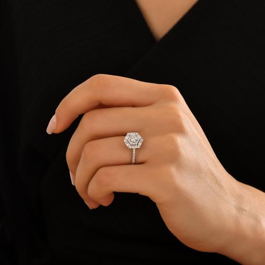 0.68 kt. Diamant Baguette Ring