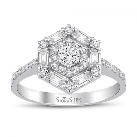 0.68 ct. Diamond Baguette Ring