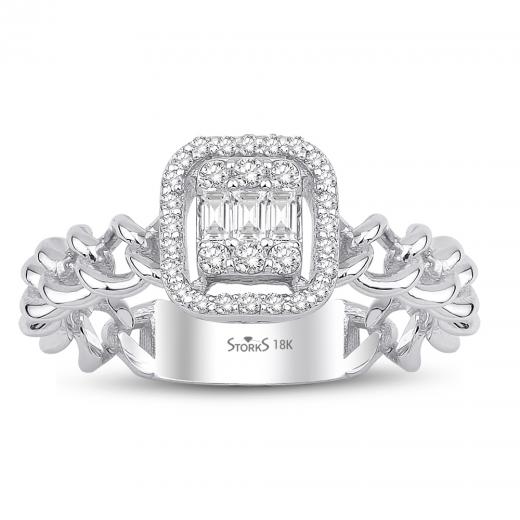 0.26 kt. Diamant Baguette Ring