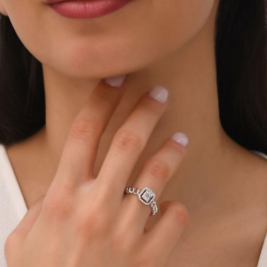 0.26 kt. Diamant Baguette Ring