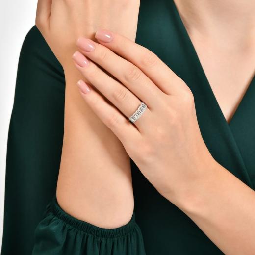 0.49 kt. Diamant-Cherry-Baguette-Ring