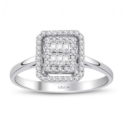 0.26 kt. Diamant Baguette Ring