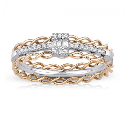 0.14 kt. Diamant Baguette Ring