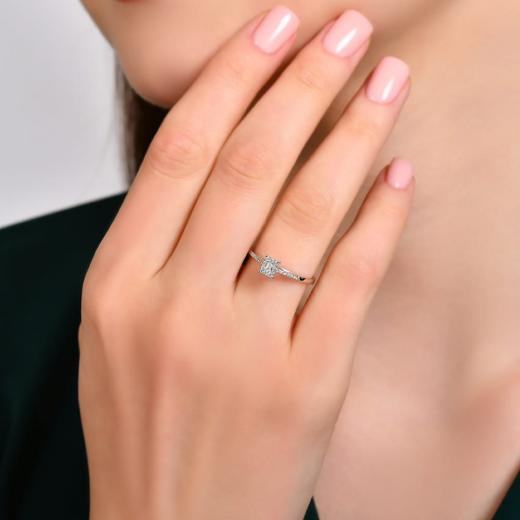 0.16 kt. Diamant Baguette Ring