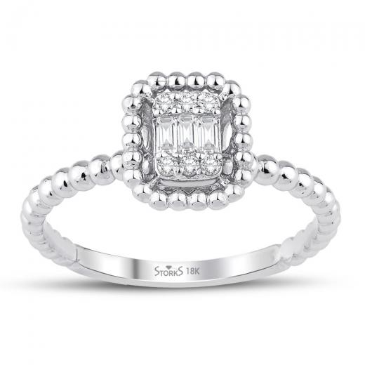 0.12 ct. Diamond Baguette Ring