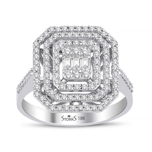 0.58 ct. Diamond Baguette Ring