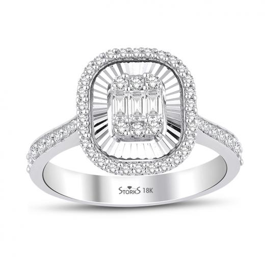 0.56 ct. Diamond Baguette Ring