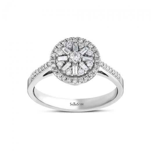 0.39 kt. Diamant Baguette Ring
