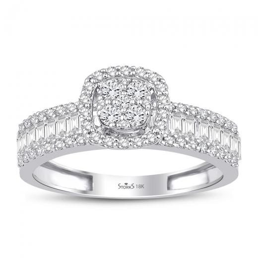 0.97 kt. Diamant Baguette Ring
