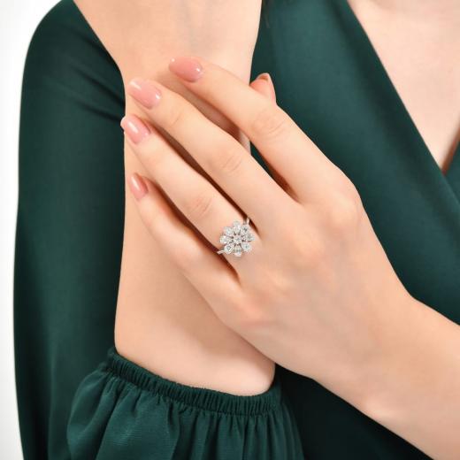 0.71 kt. Diamant Baguette Ring