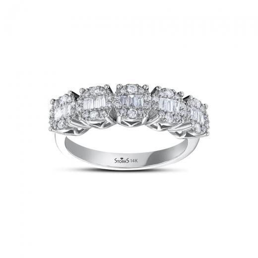 0.48 kt. Diamant-Cherry-Baguette-Ring