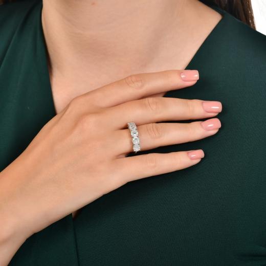 0.48 ct. Diamond Cherry Baguette Ring