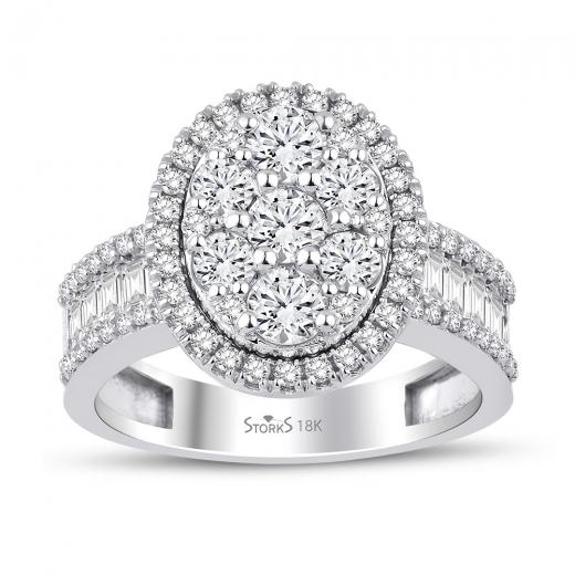1.68 kt. Diamant Queen Baguette Ring
