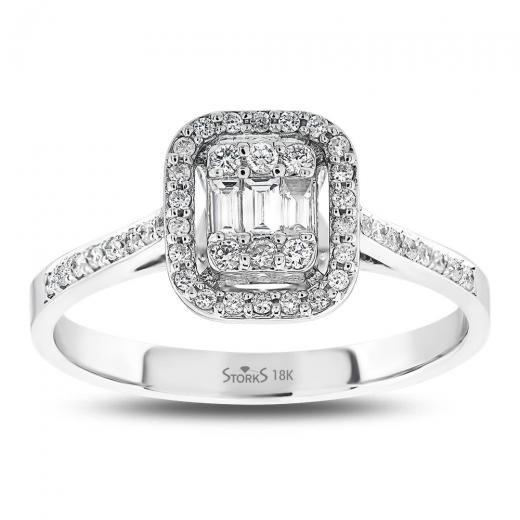 0.27 ct. Diamond Baguette Ring