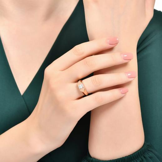 0.15 kt. Diamant Baguette Ring