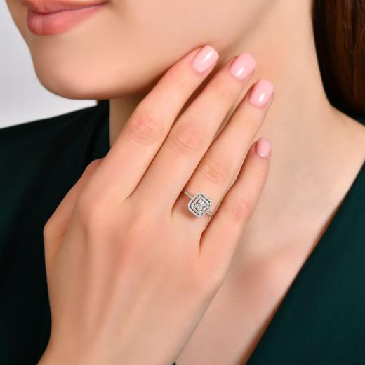 0.32 kt. Diamant Baguette Ring