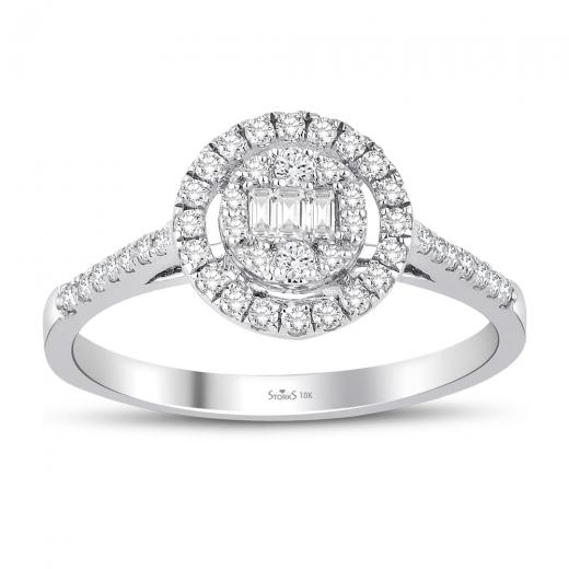 0.31 kt. Diamant Baguette Ring