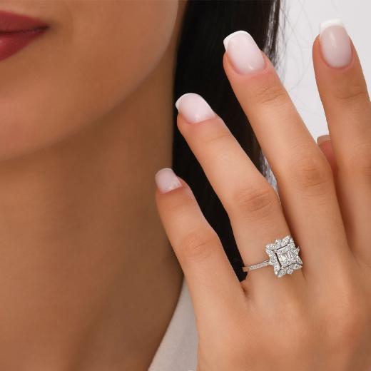 0.70 kt. Diamant Baguette Ring