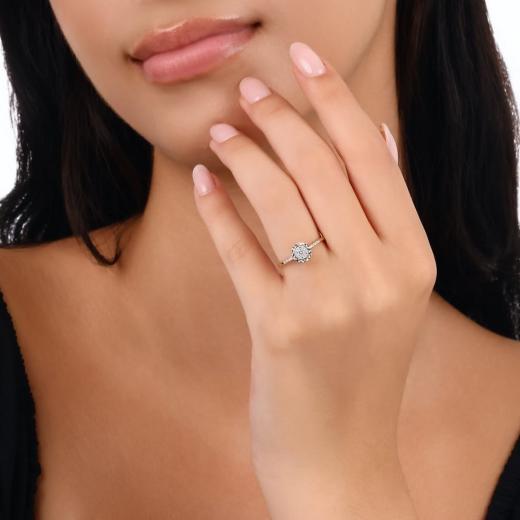 Brillantring zus. ca. 0,15 ct. Diamantring