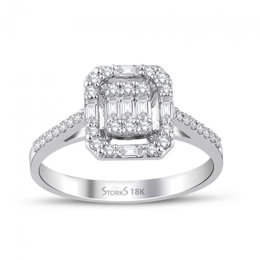 0.45 ct. Diamond Baguette Ring